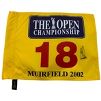 Ernie Els Signed 2002 The OPEN at Muirfield Yellow Screen Flag JSA ALOA