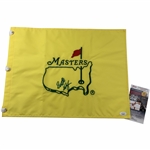 Scottie Scheffler Signed Undated Masters Embroidered Flag JSA #JJ66329