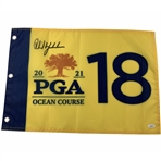 Phil Mickelson Signed 2021 PGA Championship at Kiawah Island Screen Flag JSA #XX49314