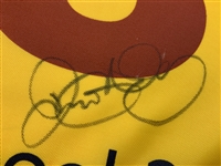 Rory McIlroy Signed 2014 OPEN Championship at Royal Liverpool Flag JSA ALOA