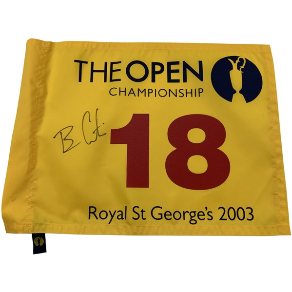Ben Curtis Signed 2003 The Open Championship at Royal St. Georges Flag JSA ALOA
