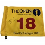 Ben Curtis Signed 2003 The Open Championship at Royal St. Georges Flag JSA ALOA