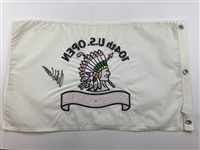 Retief Goosen Signed 2004 US Open Championship at Shinnecock Hills Embroidered Flag JSA ALOA