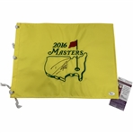 Danny Willett Signed 2016 Masters Tournament Embroidered Flag JSA #V44303