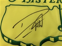 Danny Willett Signed 2016 Masters Tournament Embroidered Flag JSA #V44303