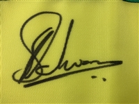 Charl Schwartzel Signed 2011 Masters Tournament Embroidered Flag JSA ALOA