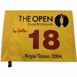 Todd Hamilton Signed 2004 The Open Championship at Royal Troon Flag JSA ALOA