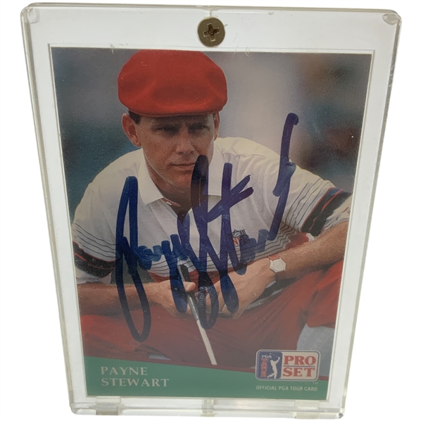 Payne Stewart Signed 1991 Pro Set Card JSA ALOA
