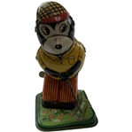 Vintage Mechanical Bear Golfer Wind-Up Toy, Made in Japan