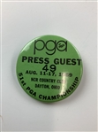 Collection of Five Vintage PGA Championship Press and Guest Badges 1961-1969