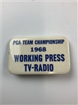 Collection of Five Vintage PGA Championship Press and Guest Badges 1961-1969