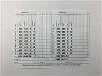 Jack Nicklaus and Gary Player Dual Signed Augusta National Golf Club Scorecard JSA ALOA