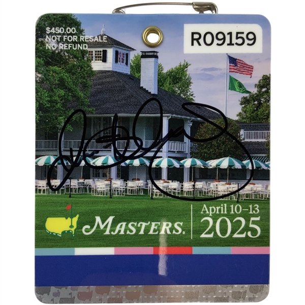 Rory McIlroy Signed 2025 Masters Tournament SERIES Badge #R09159 JSA ALOA