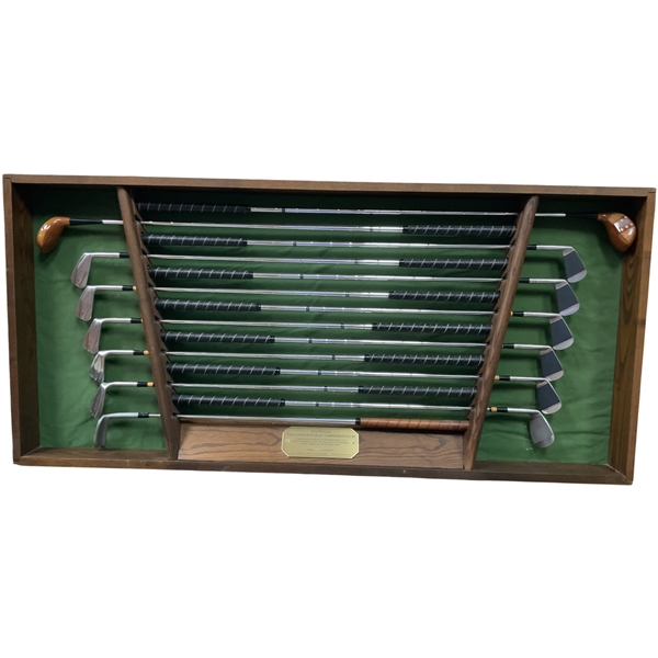 Jack Nicklaus 1986 MacGregor Ltd Ed Proof 25th Anniversary Iron & Woods Set #93/150P w/ Display - Mint Condition