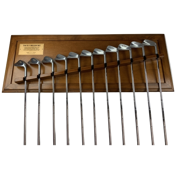 Curtis Strange 1989 MacGregor VIP Ltd Ed #25/50 Proof 1-9, P & SW Iron Set on Display - Mint Condition