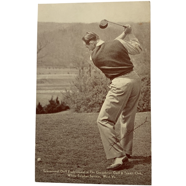 c.1938 Sam Snead The Greenbrier Golf and Tennis Club Postcard - Rare Alternate "Rookie Card"?
