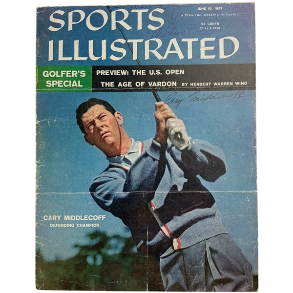 Cary Middlecoff Signed Sports Illustrated Magazine June 10 1957 JSA ALOA