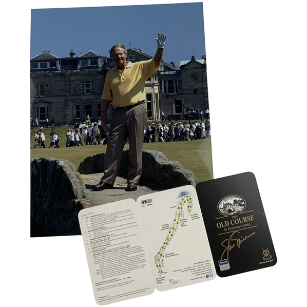 Jack Nicklaus Signed St Andrews Old Course Scorecard JSA #Z70244