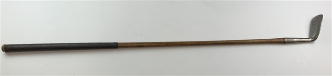 Antique Harry Vardon Signature Model Hickory Shaft Putter by William Gibson for Thornton and Co