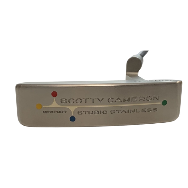 Scotty Cameron Newport Studio Stainless Titleist Putter with Matching Headcover