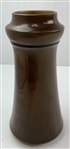 Unmarked Ceramic Vase with Raised Golf Figure