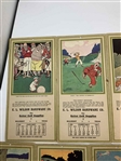 Group of 11 1928-29 Golf Lesson Calendar Advertising Cards w/ Gene Sarazen