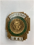 Pair of Consecutive Year Western Golf Association Junior Amateur Contestant Badges from 1940 and 1941 
