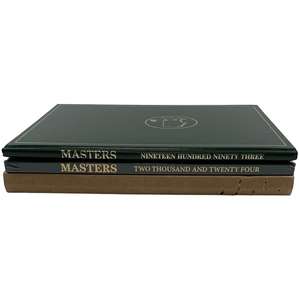 A Trio of Masters Tournament Annual Yearbooks 1993, 2017, and 2024