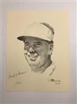 Mark O'Meara and Fuzzy Zoeller Signed William Van Zandt Limited Edition Golf Portraits JSA ALOA