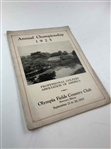 1925 PGA Championship at Olympia Fields Program - Walter Hagen Win - Only Known Publicly Offered Example!