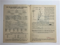 1938 Chicago Open Golf Tournament Entry Form and Brochure - Sam Snead Win