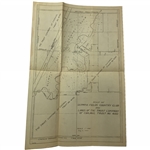 1944 Olympia Fields Country Club Map by The Trust Company of Chicago
