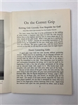 1935 'Rights and Wrongs of Golf' Booklet by Bobby Jones