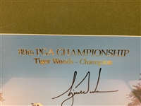 Tiger Woods Signed 89th PGA Championship Photograph Upper Deck Authenticated Limited Edition 48/50