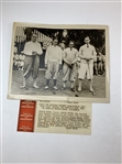 1929 Underwood and Underwood Press Photograph featuring Bobby Jones at Pebble Beach