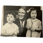 1929 Bobby Jones Close Shot w/ His Children Days After US Open Win Original Photo