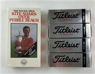 Tom Kite Signed 1992 U.S. Open at Pebble Beach Titleist Commemorative Box Set JSA ALOA