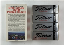 Tom Kite Signed 1992 U.S. Open at Pebble Beach Titleist Commemorative Box Set JSA ALOA