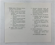 A Trio of Pine Valley Golf Club Ephemera including Scorecard, Membership Procedure, and Letterhead