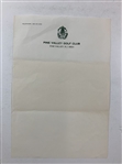 A Trio of Pine Valley Golf Club Ephemera including Scorecard, Membership Procedure, and Letterhead