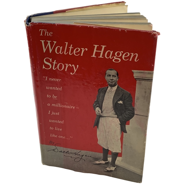 Walter Hagen Signed 1956 The Walter Hagen Story 1st Edition Book JSA ALOA