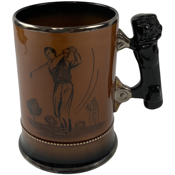 1940’s Arthur Wood Royal Bradwell Sports Series Golf Themed Ceramic Mug