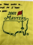 Robert J. O'Neill Signed 2001 Masters Tournament Pin Flag with Osama Bin Laden Inscription PSA #3C10984