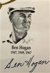 Hogan, Palmer, Nicklaus & Twelve (12) other Ryder Cup Captains Signed Poster JSA ALOA