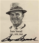 Hogan, Palmer, Nicklaus & Twelve (12) other Ryder Cup Captains Signed Poster JSA ALOA