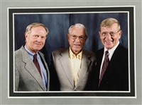 Lou Holtz & Jack Nicklaus Signed Photo w/ 'Sorry I Spilled Your Drink' & 'I Didn't' Unique Note - Framed JSA ALOA