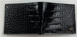Masters Tournament Black Alligator Grain Leather Bifold Wallet