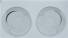 Masters Stemless Wine Glasses w/ Beveled Base & Etched Logo On Front