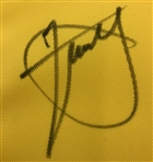 Xander Schauffele Signed 2024 The Open at Royal Troon Yellow Screen Flag JSA ALOA