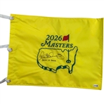 Rory McIlroy Signed 2026 Masters Tournament Embroidered Flag w/ Back To Back JSA #BA14131